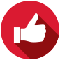 icon representing a thumbs-up gesture